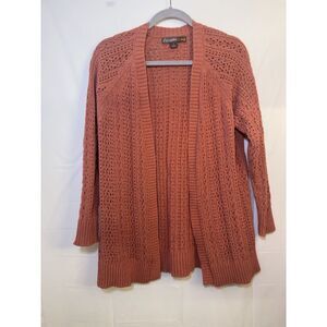 Alexandra‎ + Oak Rosy Reef Cable Knit Cardigan Size Medium